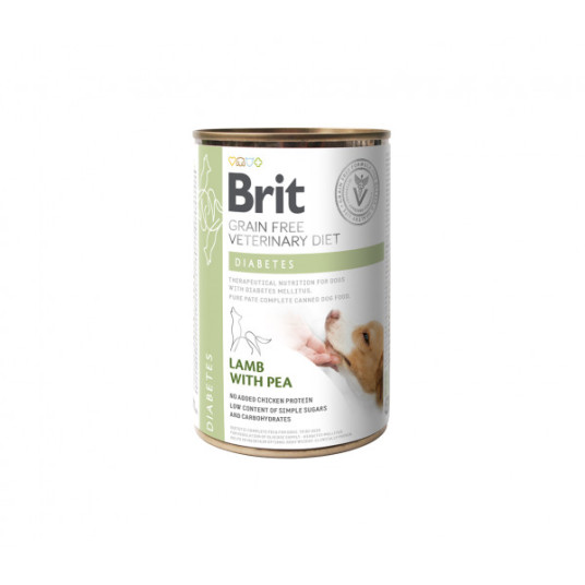 Brit GF Veterinary Diets säilykeruoka koirille Diabetes 400 g
