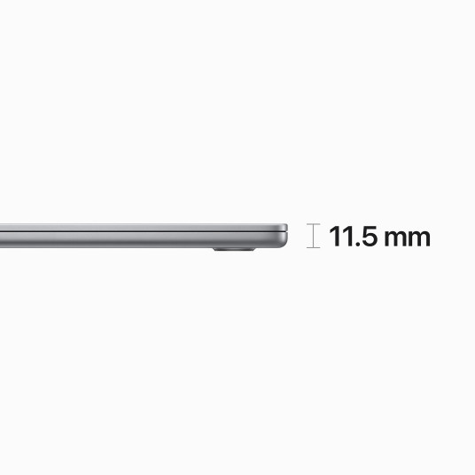 Kannettava tietokone MacBook Air 15.3" Apple M2 8C, RAM 16GB, SSD 512GB, Mac OS, INT, Space Grey MQKQ3ZE/A/R1