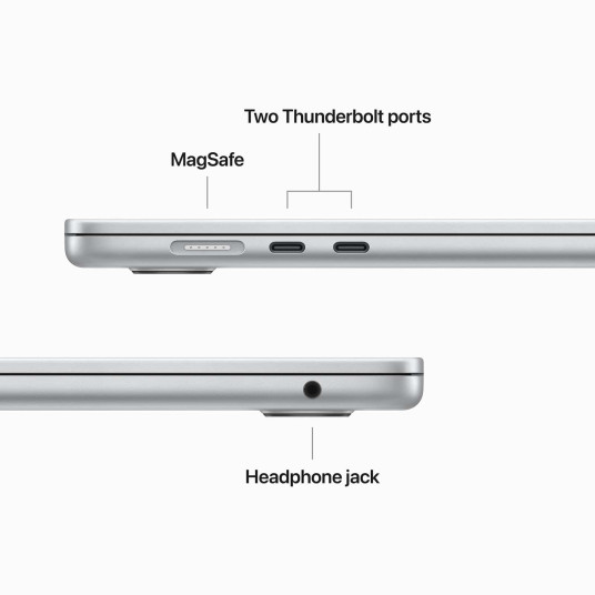 Kannettava tietokone MacBook Air 15.3" Apple M2 8C, RAM 16GB, SSD 256GB, Mac OS, INT, silver MQKR3ZE/A/R1