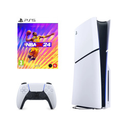 Pelikonsoli Sony Playstation 5 Slim (PS5) 1TB White + NBA 2K24 Kobe Bryant Edition PS5 DISK
