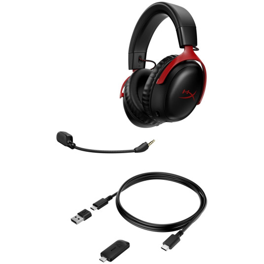 Kuulokkeet HyperX Cloud III Wireless Black/Red