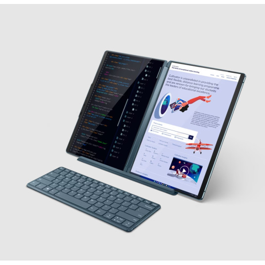 Tietokone Lenovo Yoga Book 9 13IRU8, 2x 13.3", Intel® Core™ i7-1355U, RAM 16GB, SSD 1TB, Windows® 11 Pro 82YQ004MMH