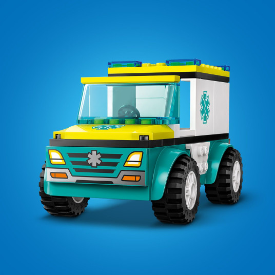 LEGO® 60403 City Ambulanssi ja lumilautailija