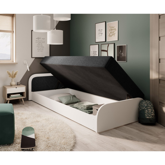 Sänky Parys Sawana 14, 80x190, musta väri