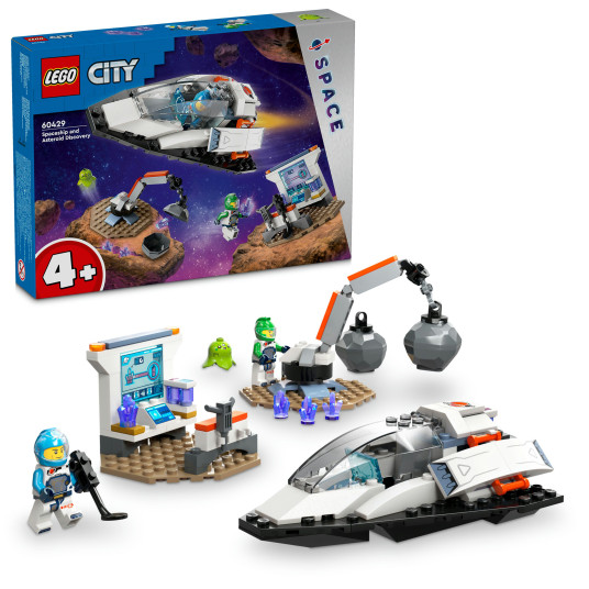 LEGO® 60429 City -avaruusalus ja löydetty asteroidi