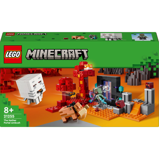 LEGO® 21255 Minecraft Ambush Nether-portaalissa