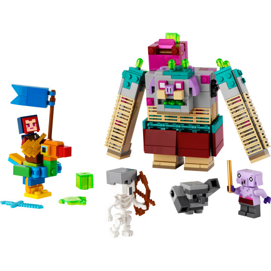 LEGO® 21257 Minecraft Legends Taistele syöjän kanssa