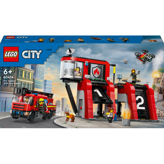 LEGO® 60414 Cityn paloasema paloautolla