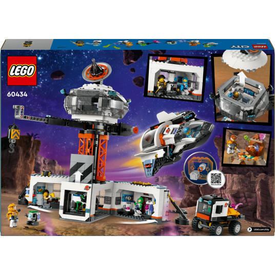 LEGO® 60434 City Space -tukikohta ja raketin laukaisualusta