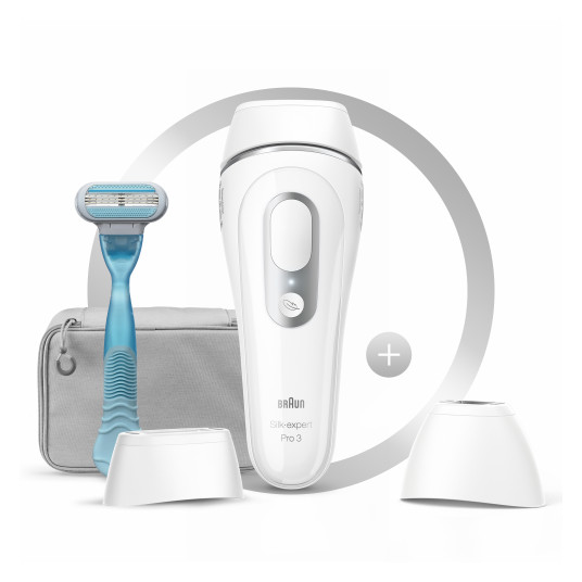 Braun Silk-expert Pro Silk expert Pro 3 PL3121 Intense pulse light (IPL) Hopea, valkoinen