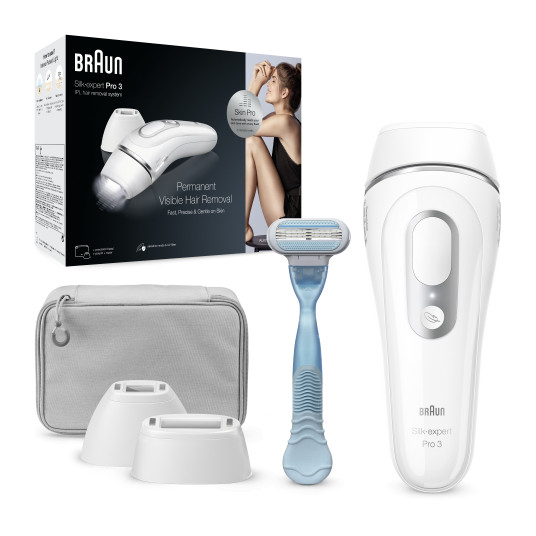 Braun Silk-expert Pro Silk expert Pro 3 PL3121 Intense pulse light (IPL) Hopea, valkoinen