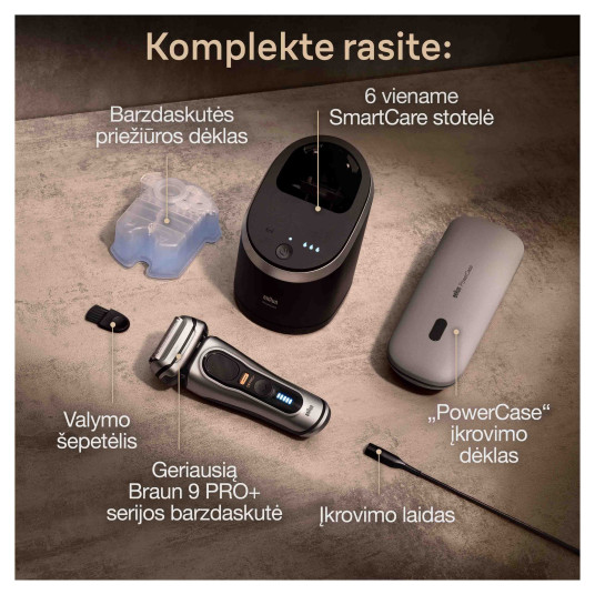 Parranajokonesarja Braun 9577CC Shaver Series 9 Pro (matkalaukku ei sisälly)