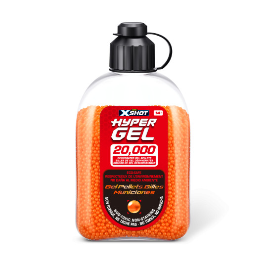 X-SHOT patruunat Hyper Gel, 20000 geelipalloa, lajitelma, 36625