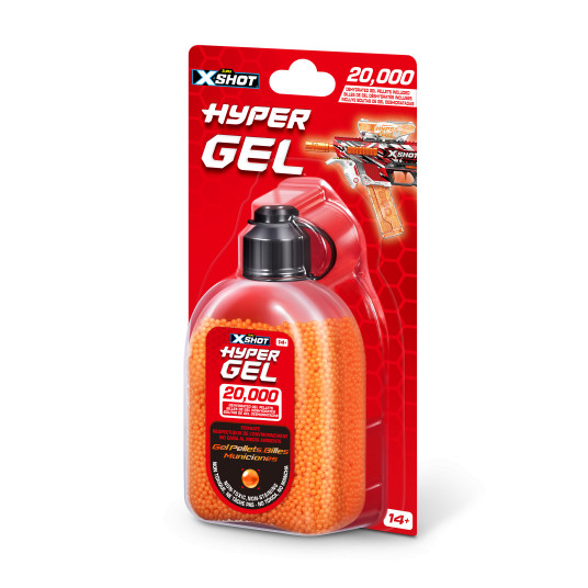 X-SHOT patruunat Hyper Gel, 20000 geelipalloa, lajitelma, 36625