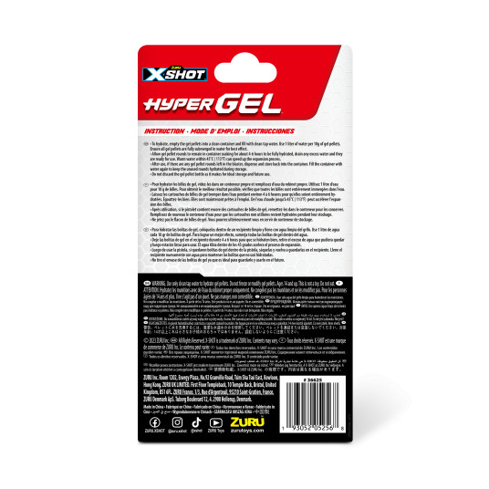 X-SHOT patruunat Hyper Gel, 20000 geelipalloa, lajitelma, 36625