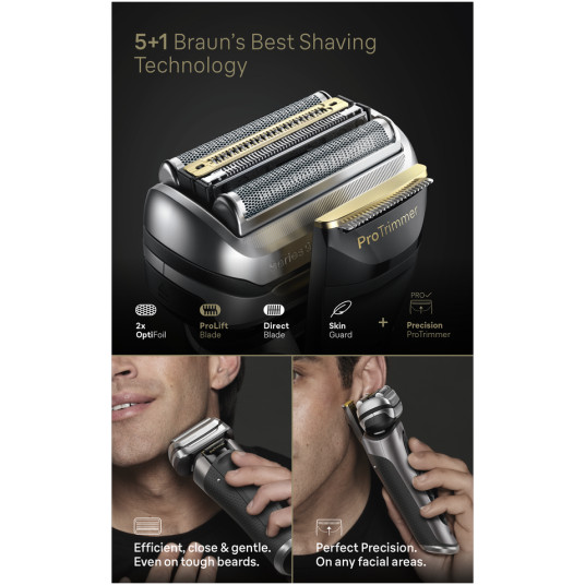 Parranajokonesarja Braun 9525S Shaver Series 9 Pro + Kannettava latauskotelo