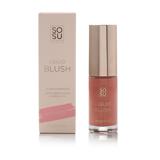 SOSU Cosmetics - Nestemäinen poskipuna (Liquid Blush) 8 ml - Ruusu