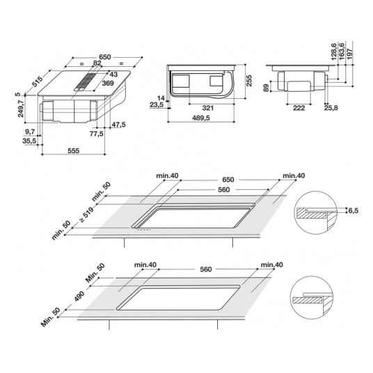 Keittotaso Whirlpool WVH 1065B F KIT