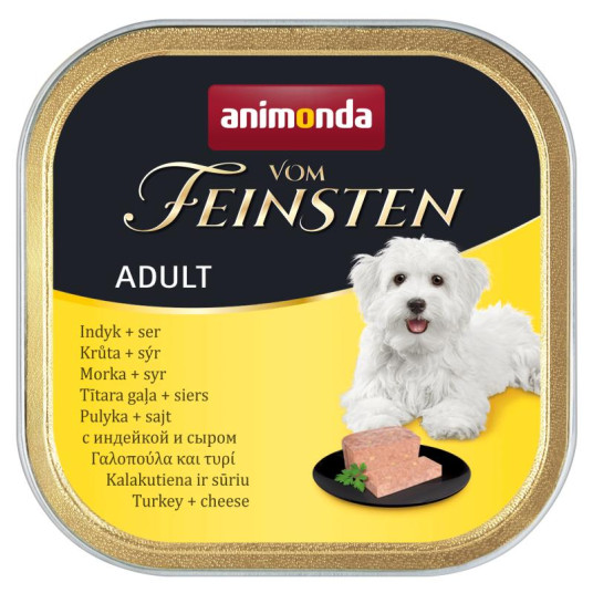 Vom feinsten säilyke aikuisille koirille kalkkunan ja juuston kanssa 150 g
