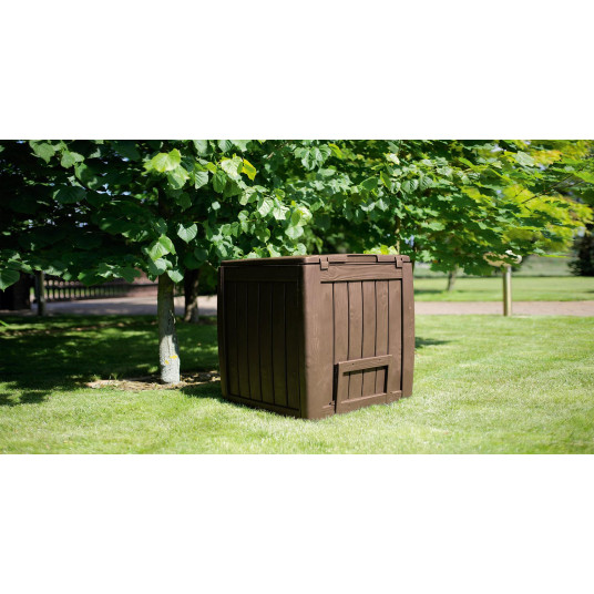 Kompostiastia Keter DECO COMPOSTER pohjalla 340L