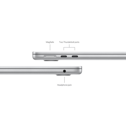 Kannettava tietokone MacBook Air 13" Apple M3 8C CPU 8C GPU/8GB/256GB SSD/Silver/INT MRXQ3ZE/A