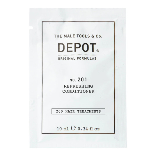 Depot, 200 hiushoitoa No. 201, kasvitieteellinen kompleksi, hiustenhoitoaine, elvyttämiseen, 10 ml