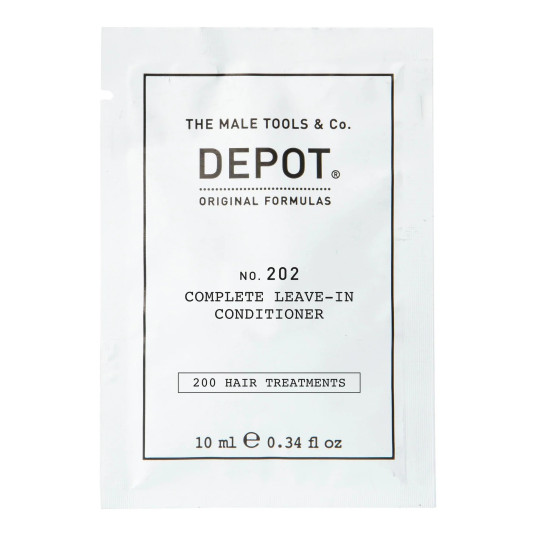 Depot, 200 hiushoitoa No. 202, kasvitieteellinen kompleksi, hiuksiin jätettävä hoitoaine, kosteuttava, 10 ml