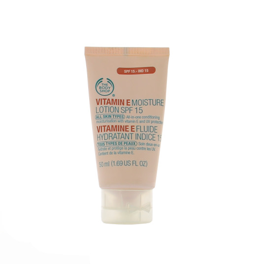 The Body Shop, The Body Shop, E-vitamiini, kosteuttava, voide, kasvoille, SPF 15, 50 ml