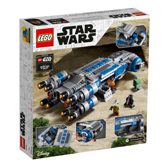 Lego, Star Wars, Resistance I-TS Transport, Rakennussarja, 75293, Pojille, 9+ vuotta, 932 kpl