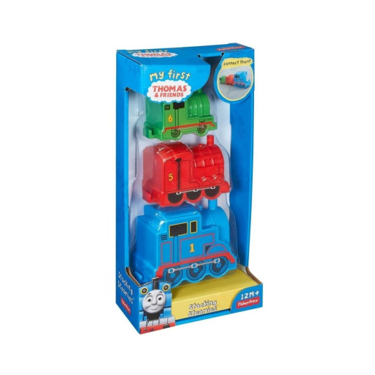 Ensimmäinen Thomas The Train 12+ Months Set Fisher Price: Thomas & Friends, Train, No. 1, Sininen + Thomas & Friends, Juna, No. 5, Red + Thomas & Friends, Juna, No. 6, vihreä