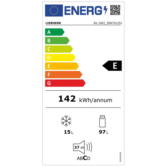 Minijääkaappi Liebherr Re 1401 Pure