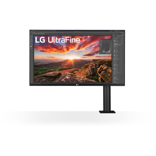 LG 32UN880P-B - 31,5" | IPS | 4K | 60 Hz | DisplayPort, HDMI, USB-C | HDR | Kaiuttimet 5 W | Pivot, kierto, kallistus, korkeus | VESA 100