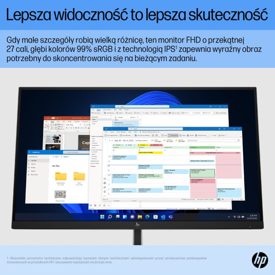 HP E27 G5 68,6 cm (27") 1920 x 1080 pikseliä Full HD LED musta