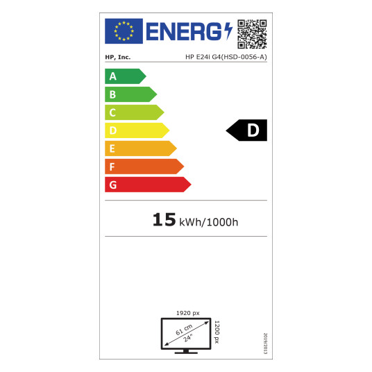 Näyttö HP E24i G4 24 tuuman LED 1920 x 1200 WUXGA 60 Hz IPS 250 cd/m2 1000:1 5 ms HDMI VGA D