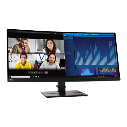 Lenovo ThinkVision P34w-20 34,14" IPS 21:9 4 ms 300 cd/m² Musta 60 Hz HDMI-portteja määrä 2