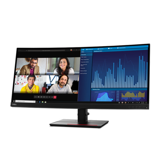 Lenovo ThinkVision P34w-20 34,14" IPS 21:9 4 ms 300 cd/m² Musta 60 Hz HDMI-portteja määrä 2