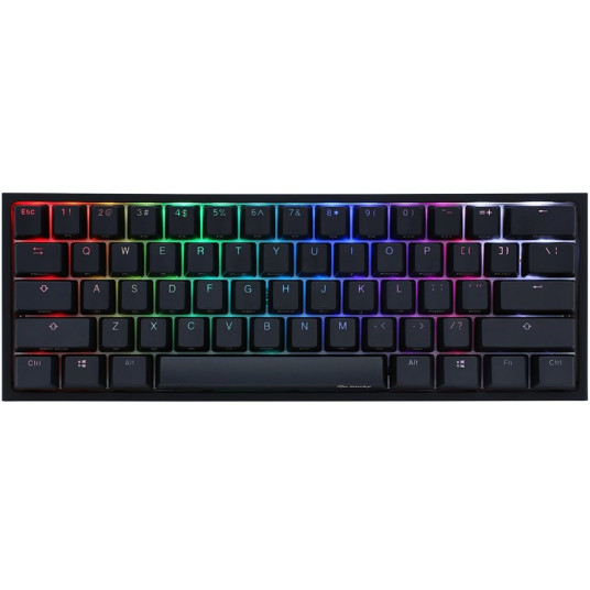 Ducky One 2 Mini Gaming Keyboard, MX-ruskea, RGB-LED, musta (US)