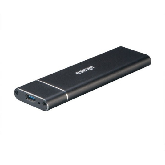 Akasa ulkoinen USB 3.1 M.2 SSD alumiinikotelo - musta