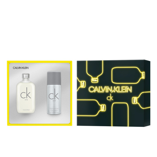 Setti Calvin Klein: CK One, Eau De Toilette, Unisex, 100 ml + CK One, Deodoranttisuihke, Unisex, 150 ml