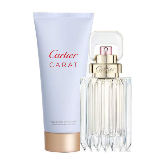 Cartier-sarja: Carat, Eau De Parfum, Naisille, 50 ml + Carat, Suihkugeeli, Kaikille ihotyypeille, 100 ml