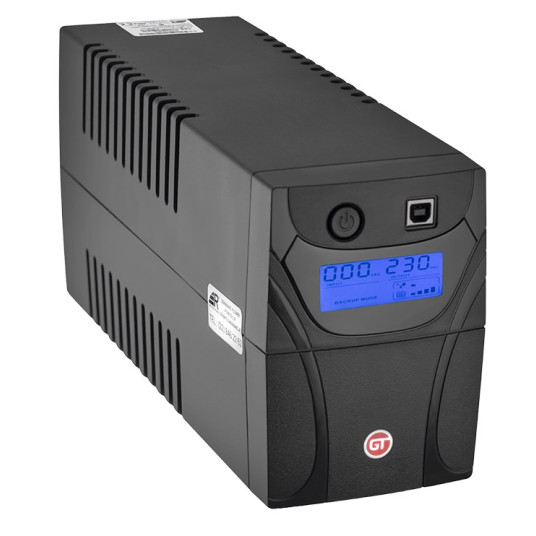 GT UPS POWERbox "Line-Interactive" 0,65 kVA 360 W 2 AC pistorasia(t)