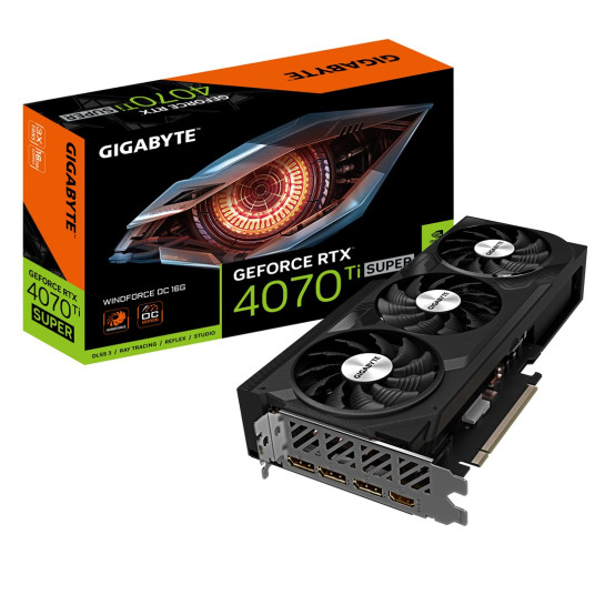 Gigabyte GeForce RTX 4070 Ti SUPER WINDFORCE OC 16G NVIDIA 16GB GDDR6X