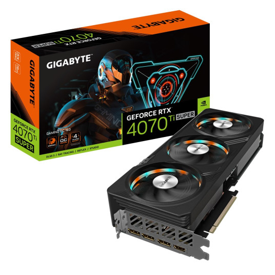 Gigabyte GAMING GeForce RTX 4070 Ti SUPER OC 16G NVIDIA 16 Gt GDDR6X