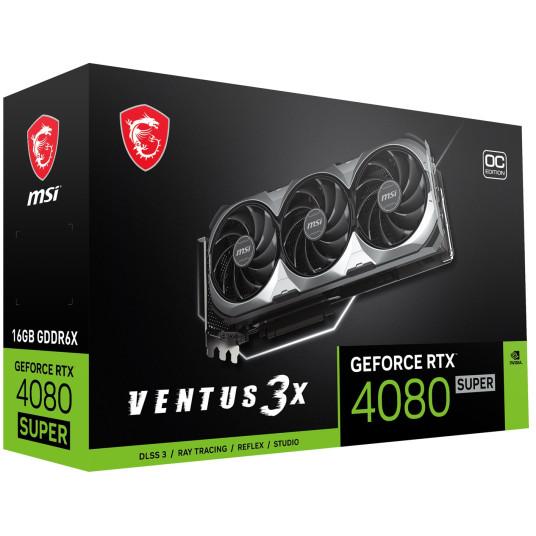 MSI VENTUS GeForce RTX 4080 SUPER 16G 3X OC NVIDIA 16GB GDDR6X