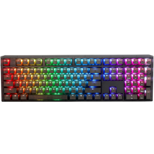 Ducky One 3 Aura Black Gaming Keyboard, RGB LED - MX-Silent-Red
