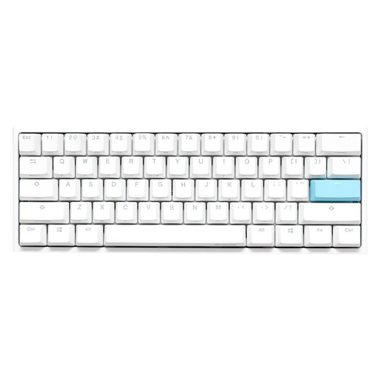 Ducky One 2 Mini Gaming Keyboard, MX ruskea, RGB-LED, valkoinen