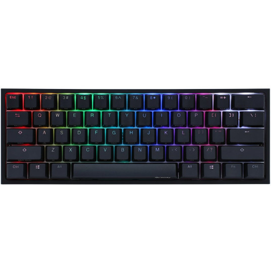 Ducky One 2 Mini Gaming Keyboard, MX-ruskea, RGB-LED - musta, CH-Asettelu