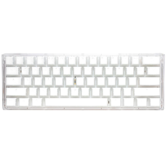 Ducky One 3 Aura White -minipelinäppäimistö, RGB-LED - MX-hopea