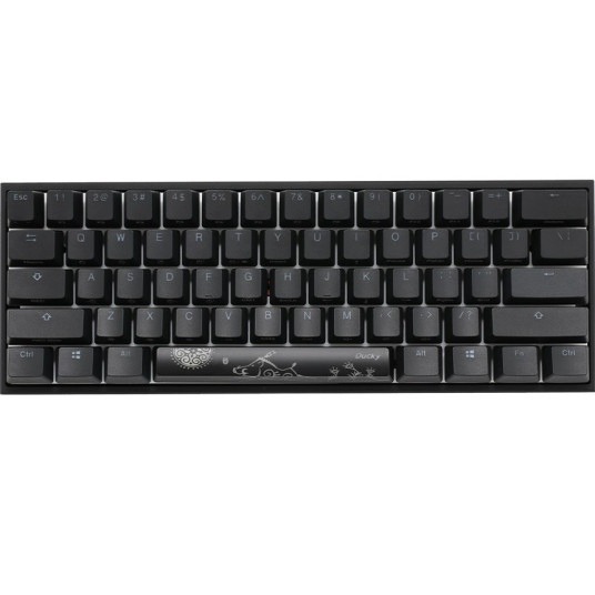 Ducky Mecha Mini Gaming Keyboard, MX-Speed-Silver, RGB-LED - Musta