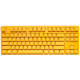 Ducky One 3 Yellow TKL Gaming Keyboard, RGB LED - MX-Red (US)
